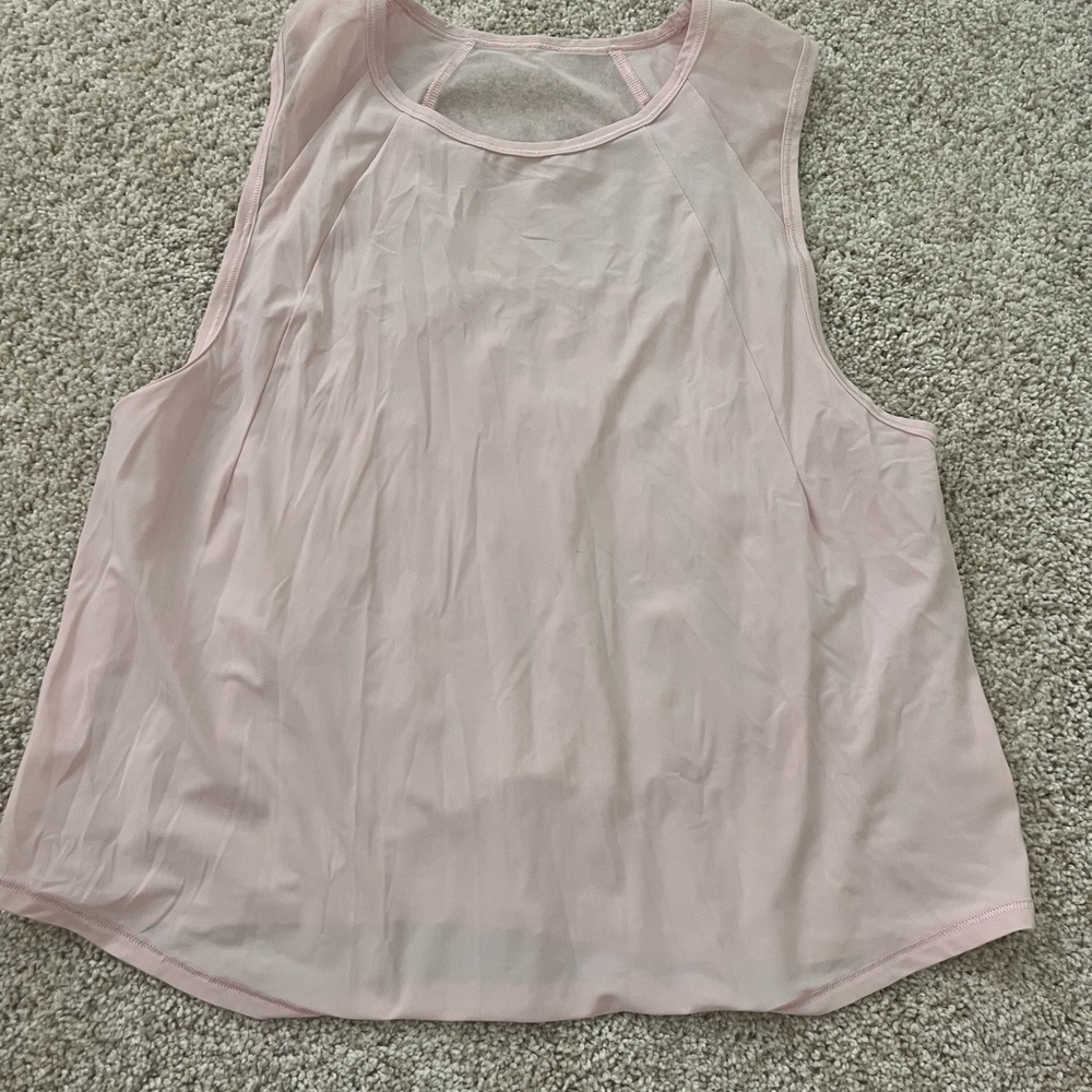 Pink lululemon tank top
